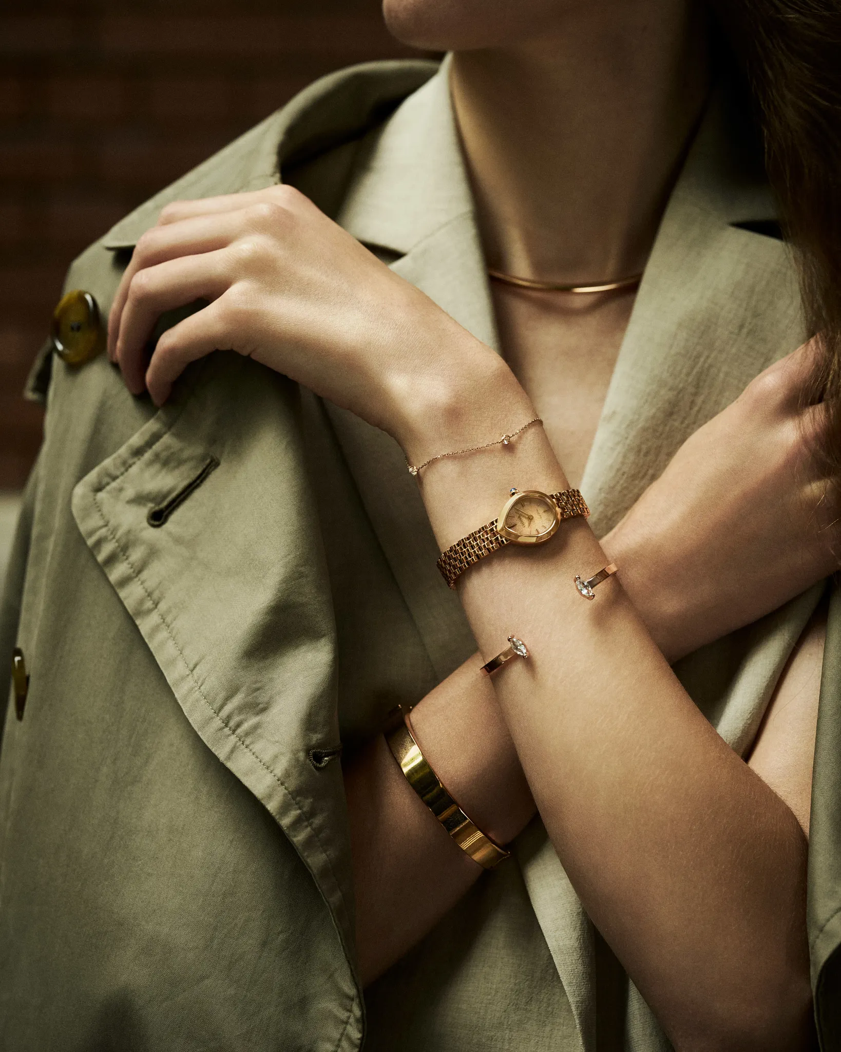 Citizen L Rainell Rose Gold-Tone Dial Stainless Steel Bracelet